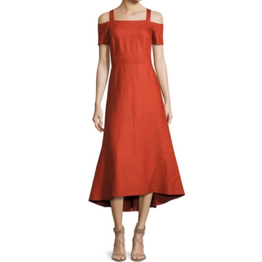 ALC Daniel Midi Dress, Burnt Orange, Size 2, NWOT